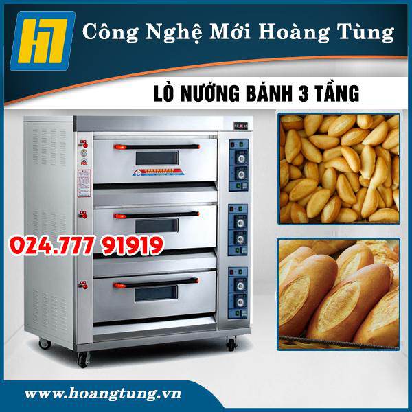 Lò Nướng Bánh Mì 3 Tầng