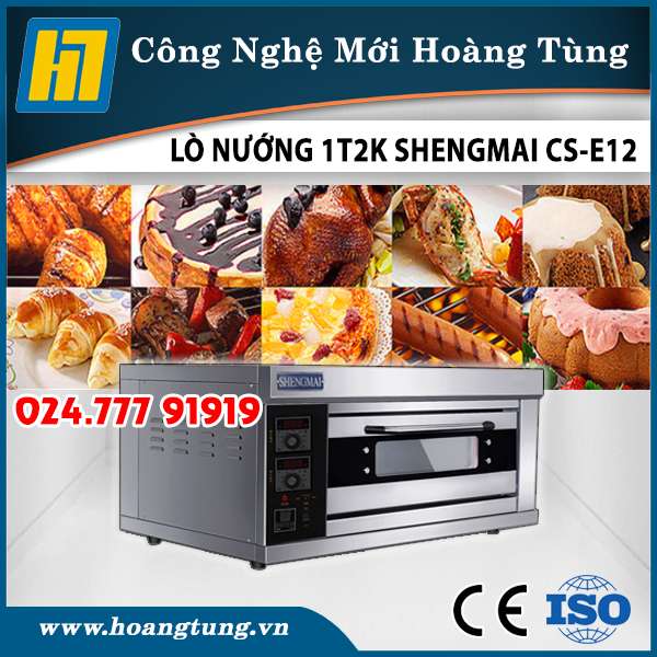 Lò Nướng 1 Tầng 2 Khay CS-E12