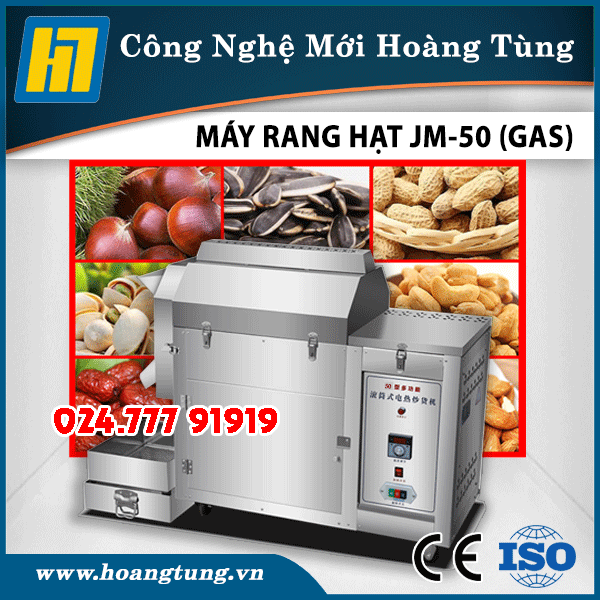 Máy Rang Hạt Công Nghệ Mới JM-50 (Gas)