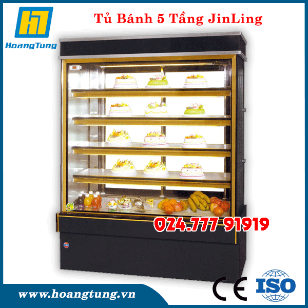 Tủ Bánh Kem 5 Tầng JINLING