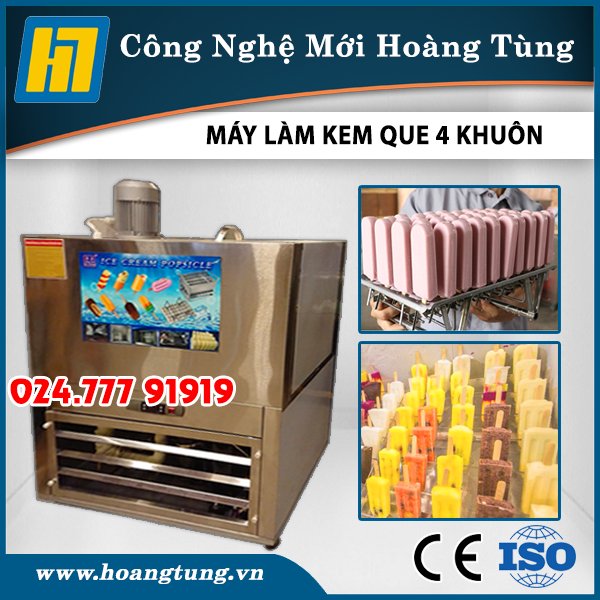 Máy Làm Kem Que 4 Khuôn