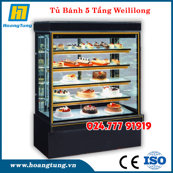 Tủ Bánh Kem 5 Tầng Wellilong 