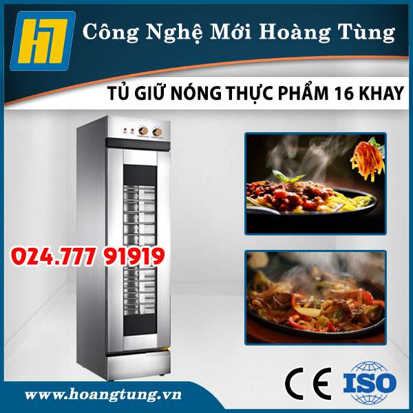 Tủ Giữ Nóng Thức Phẩm 16 Khay
