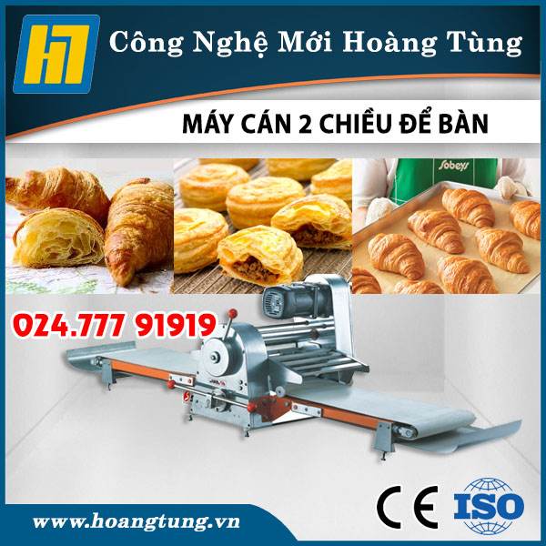 Máy Cán Bột 2 Chiều Để Bàn