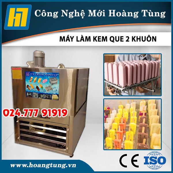Máy Làm Kem Que 2 Khuôn