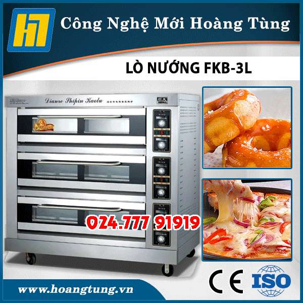 Lò Nướng 3 Tầng 9 Khay FKB-3L