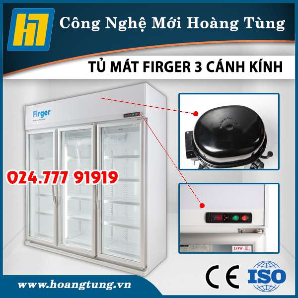 Tủ Mát Firger 3 Cánh Kính