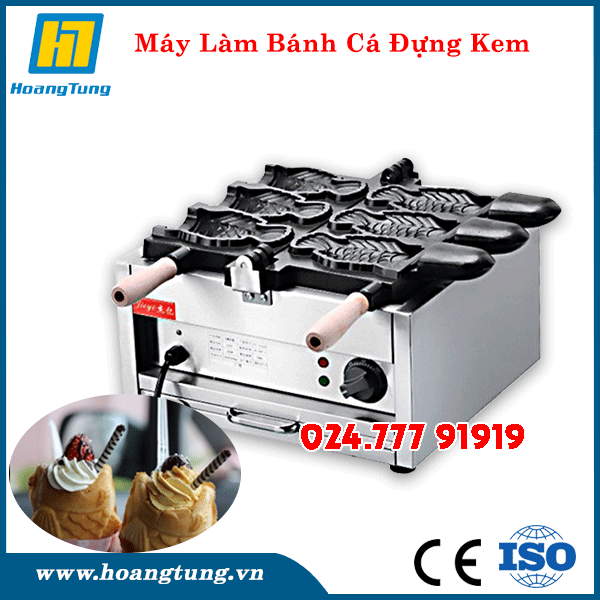 Máy Làm Bánh Cá Đựng Kem