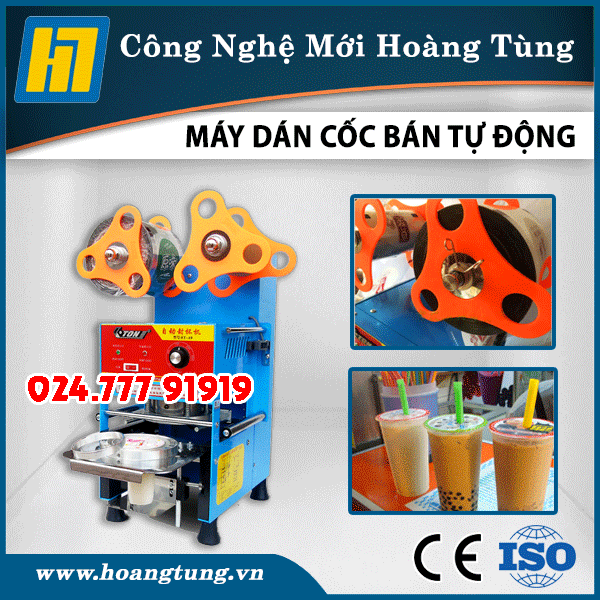 Máy Dán Cốc Bán Tự Động
