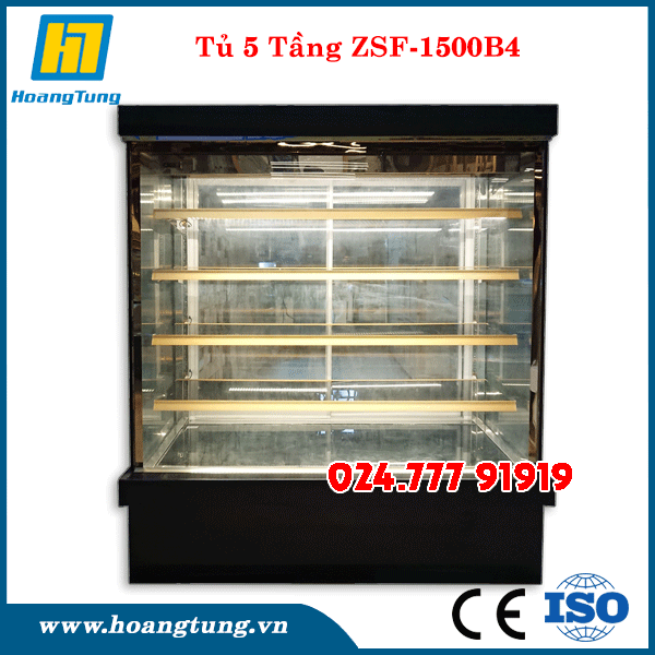 Tủ Bánh Kem 5 Tầng Đá Trắng Sứ